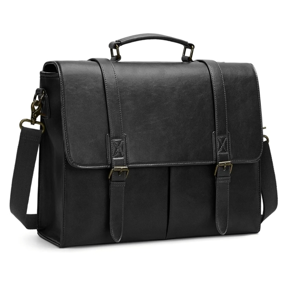 Classic Black PuLeather Men's Bag